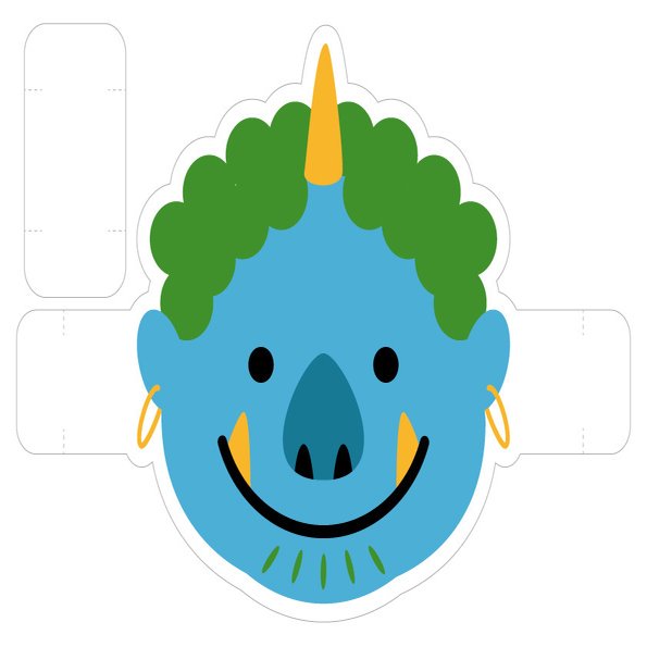 節分 お面の作り方 Noテープ Noホチキス 吉田アキコ Note