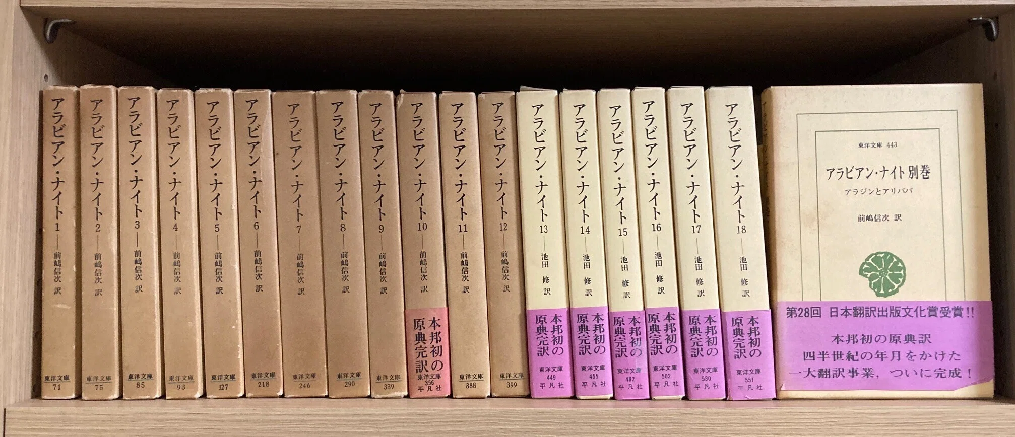 ＯＤ＞アラビアン・ナイト １８/平凡社/池田修（アラブ文学）（単行本） 書評＞『アラビアン・ナイト』（第9巻まで）｜きーやん（木下裕治）