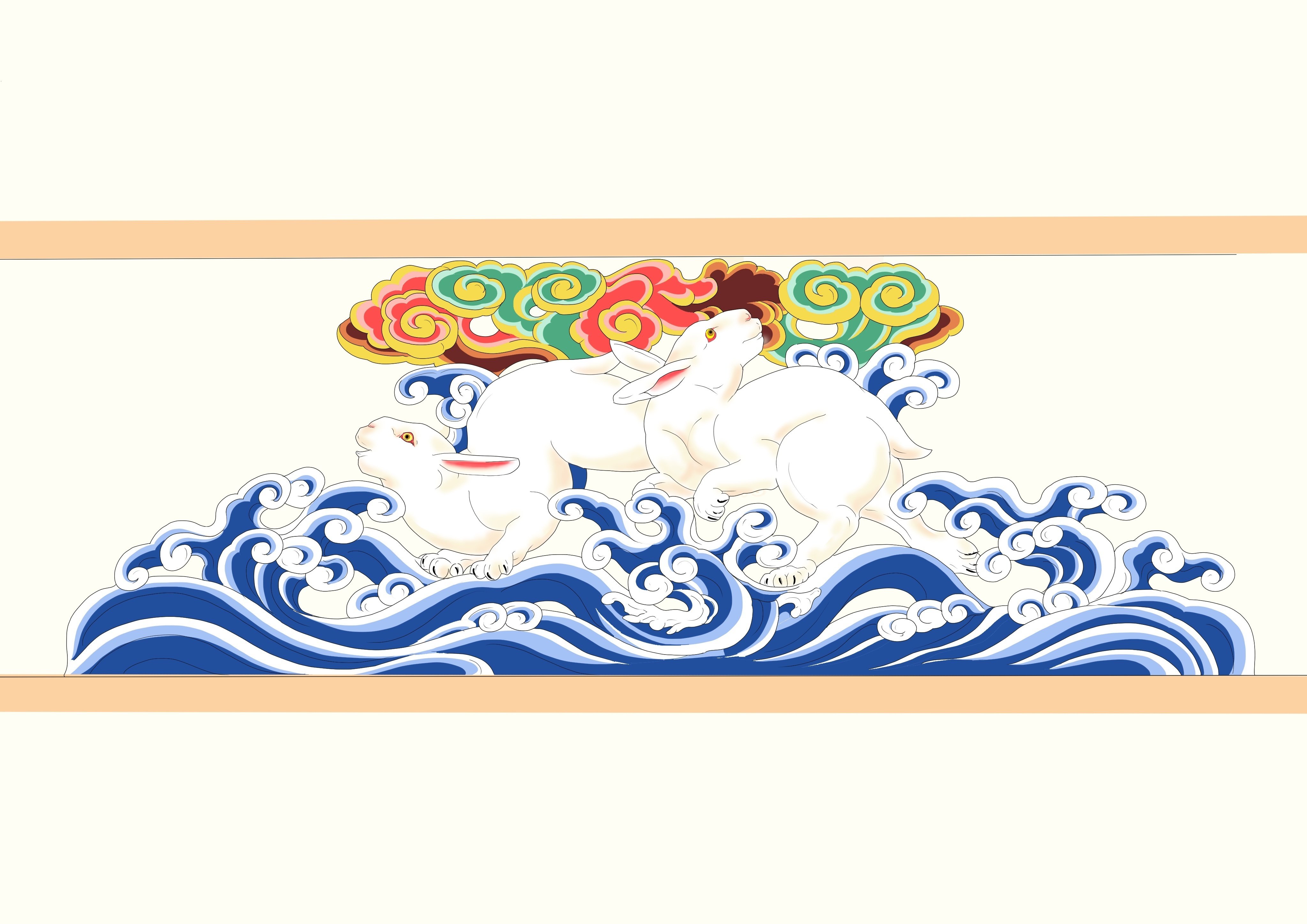 卯】ウサギの社寺彩色の話｜巳白