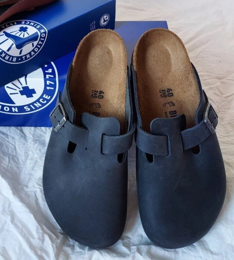 ★極美品★BIRKENSTOCK　ボストン　オイルドレザー　サンダル