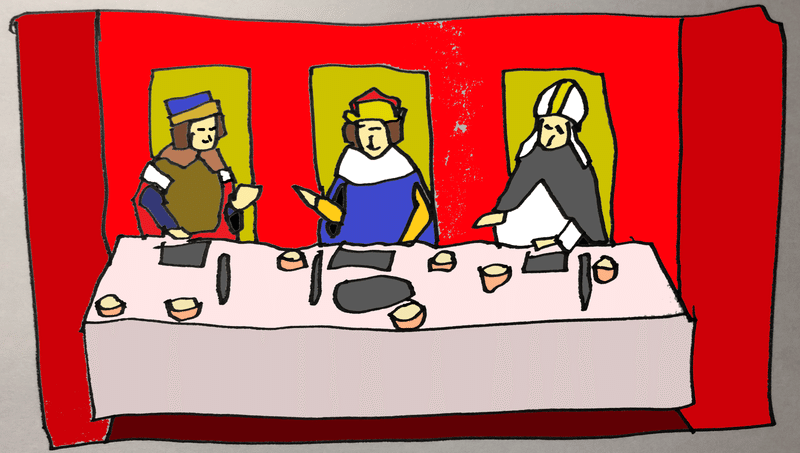 中世貴族の晩餐