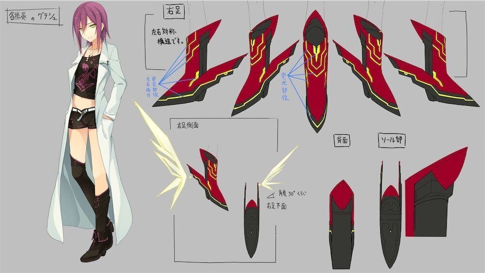 キャラクター別グラシュ設定画 4 Sprite公式 Note