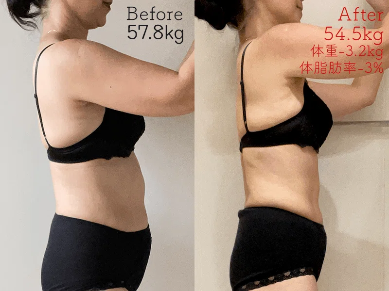 53歳2ヶ月-3.2kg！運動の効果がきっちり反映されるクリーンボディに大