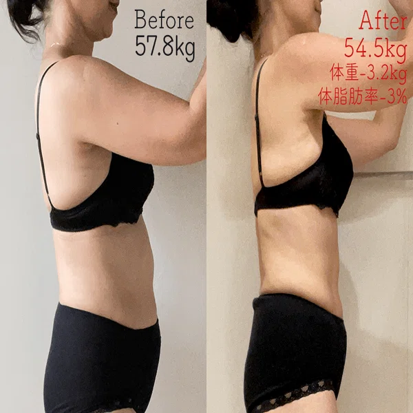 53歳2ヶ月-3.2kg！運動の効果がきっちり反映されるクリーンボディに大