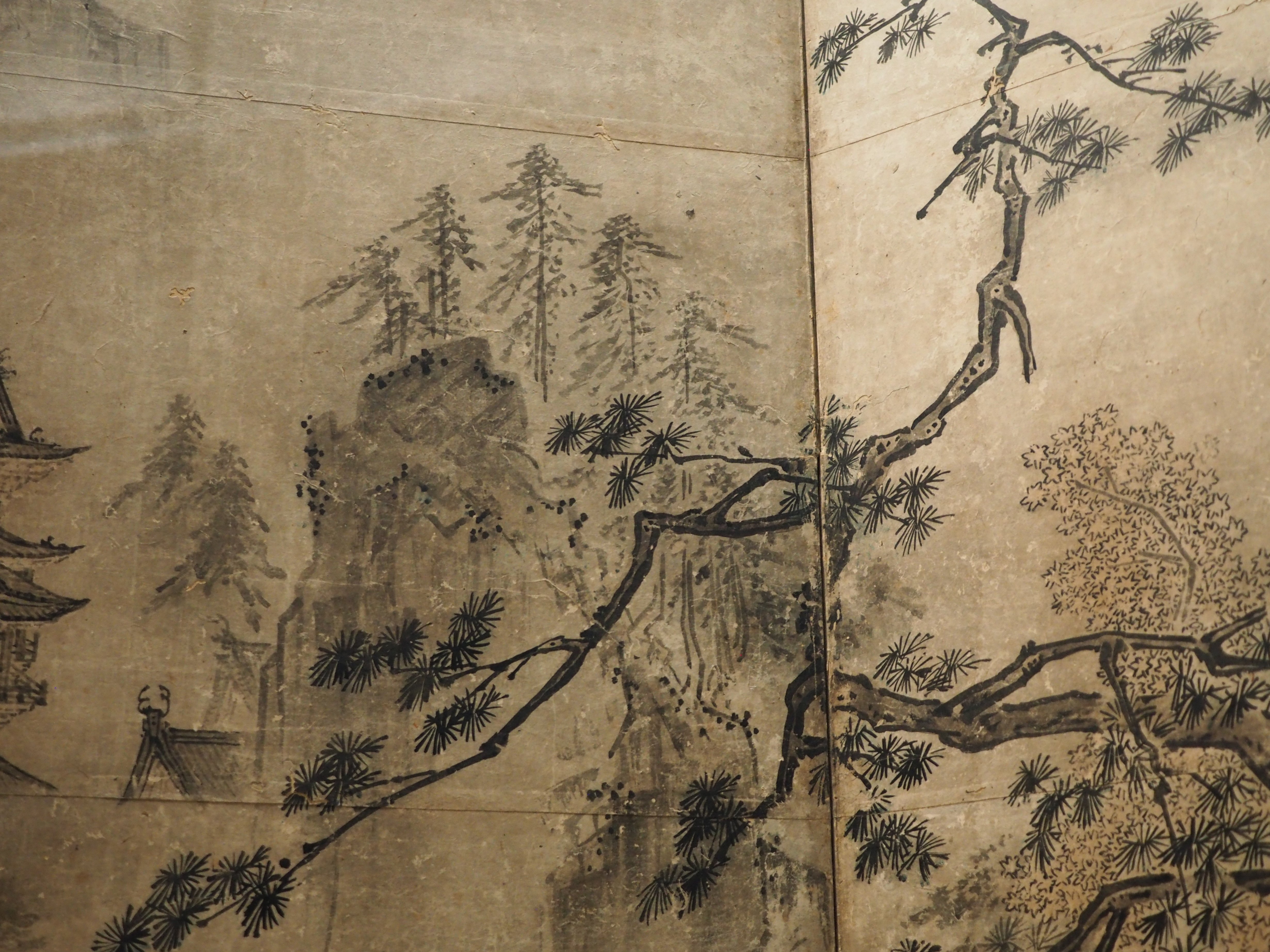 水墨画家　伝周文　山水図 掛軸 国宝｜山水図（水色巒光図）｜奈良国立博物館