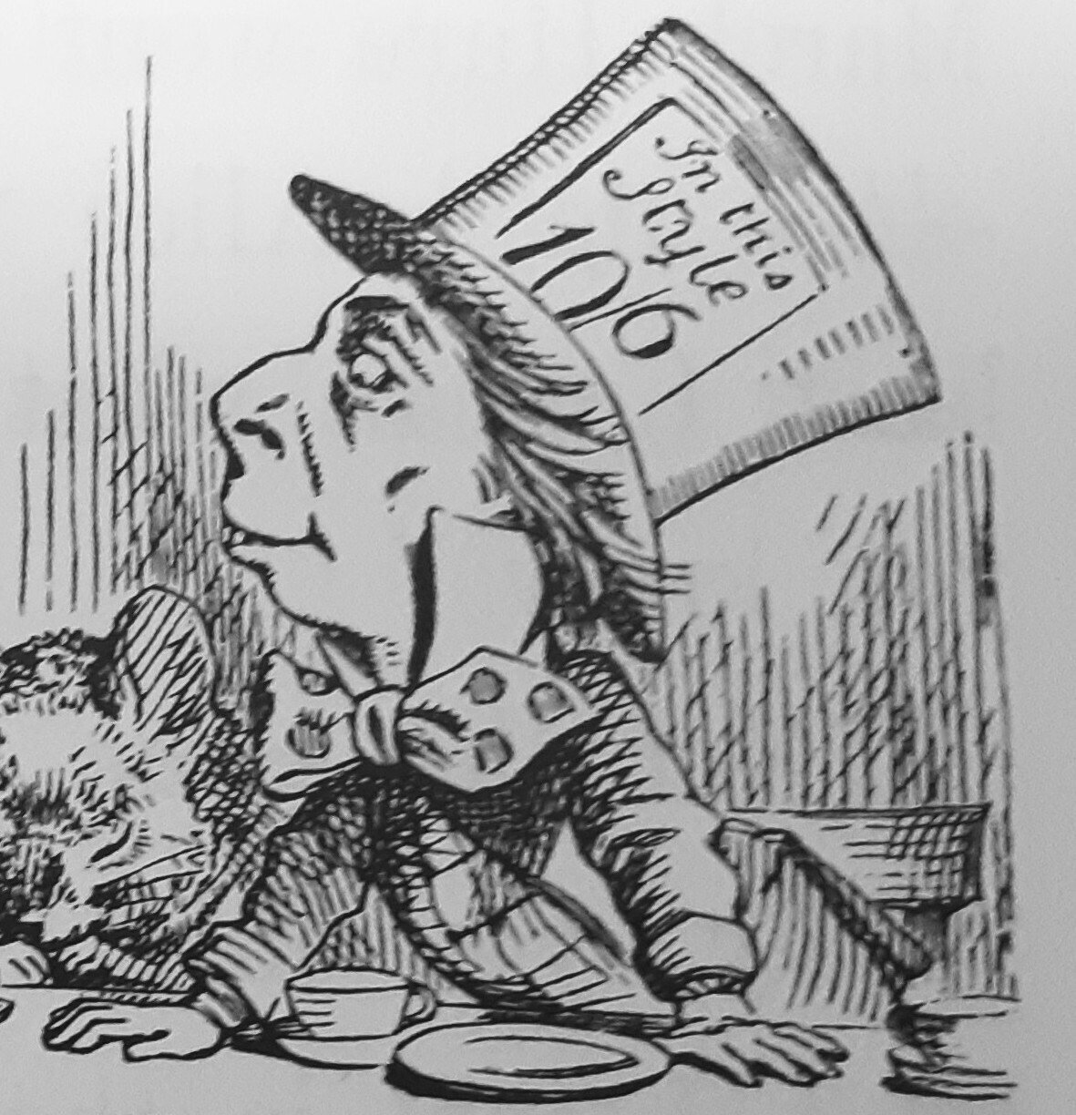 «ご予約済み» 不思議な国のアリス 気狂い帽子屋のお茶会 テニエル 1920年代 気違いのお茶会 - Wikipedia