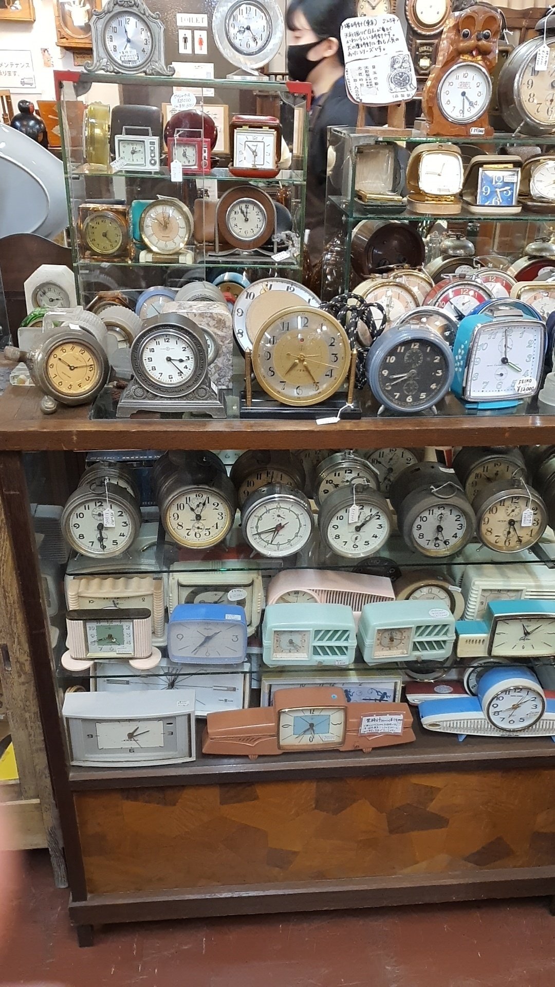 学校の大きな時計 アンティーク 古物 テナント 店舗