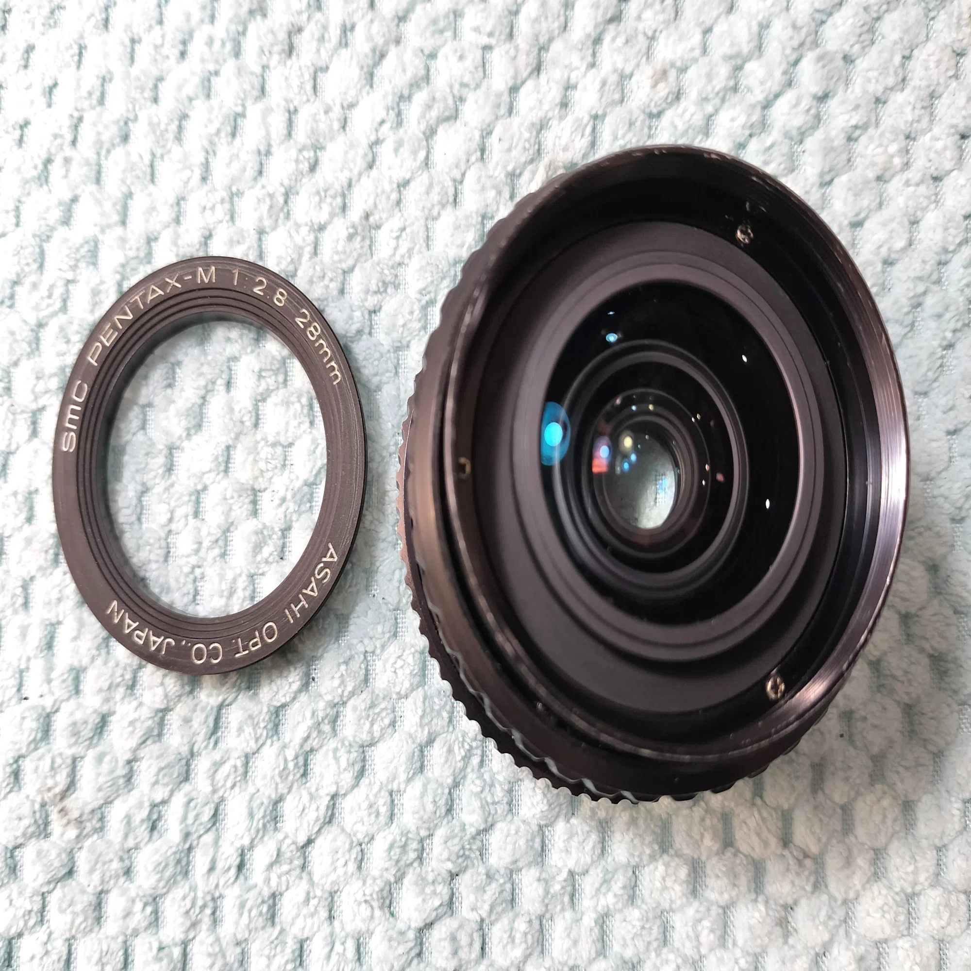 Pentax SMC PENTAX-M 28mm F/2.8の分解｜フィルムカメラ修理のアクアカメラ