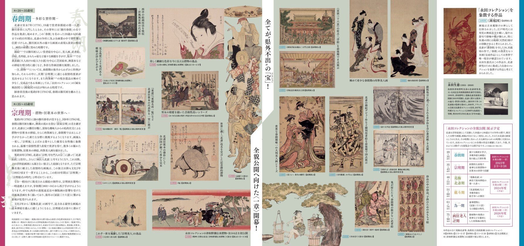 美術館ニュース】北斎の肉筆画が多数出展される 『永田コレクションの