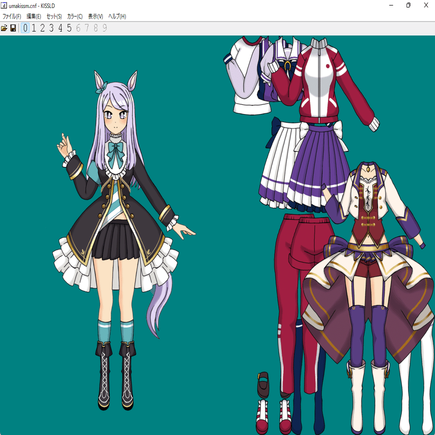 ゴ*ー様 マックイーン　着せ替え ウマ娘プリティーダービー メジロマックイーンの着せ替え（kissデータ