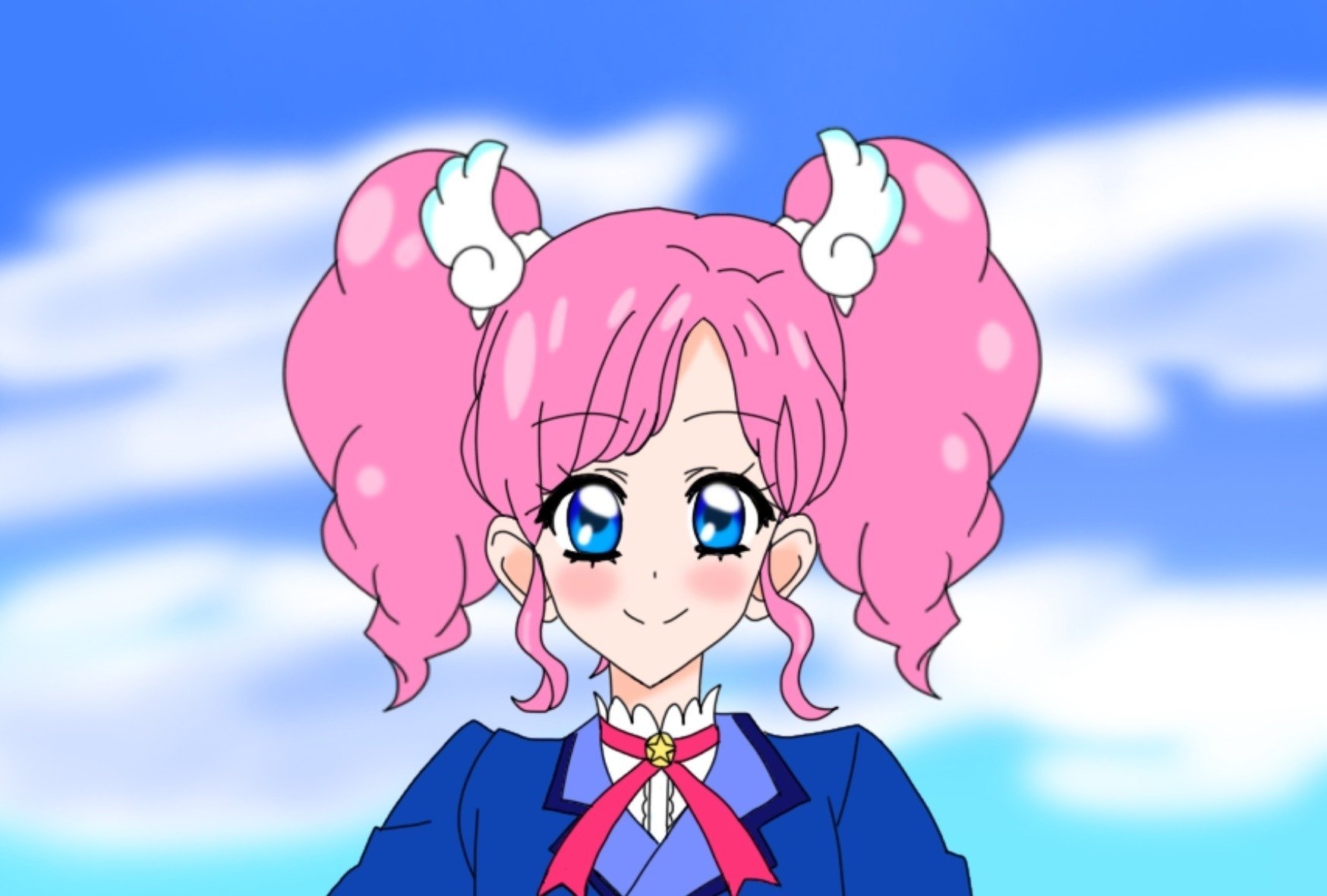 天使の羽の様なアイドル 天羽まどか｜絵描きの冒険者KATOSAN