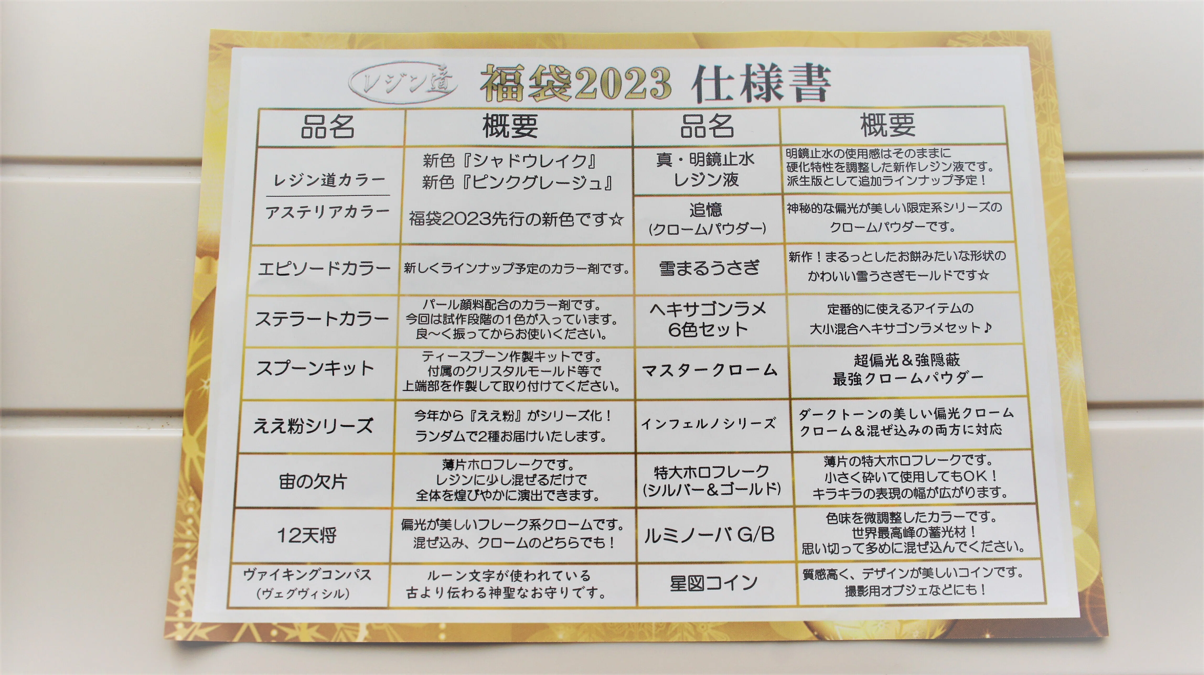 レジン道】福袋2023開封します！｜NS子