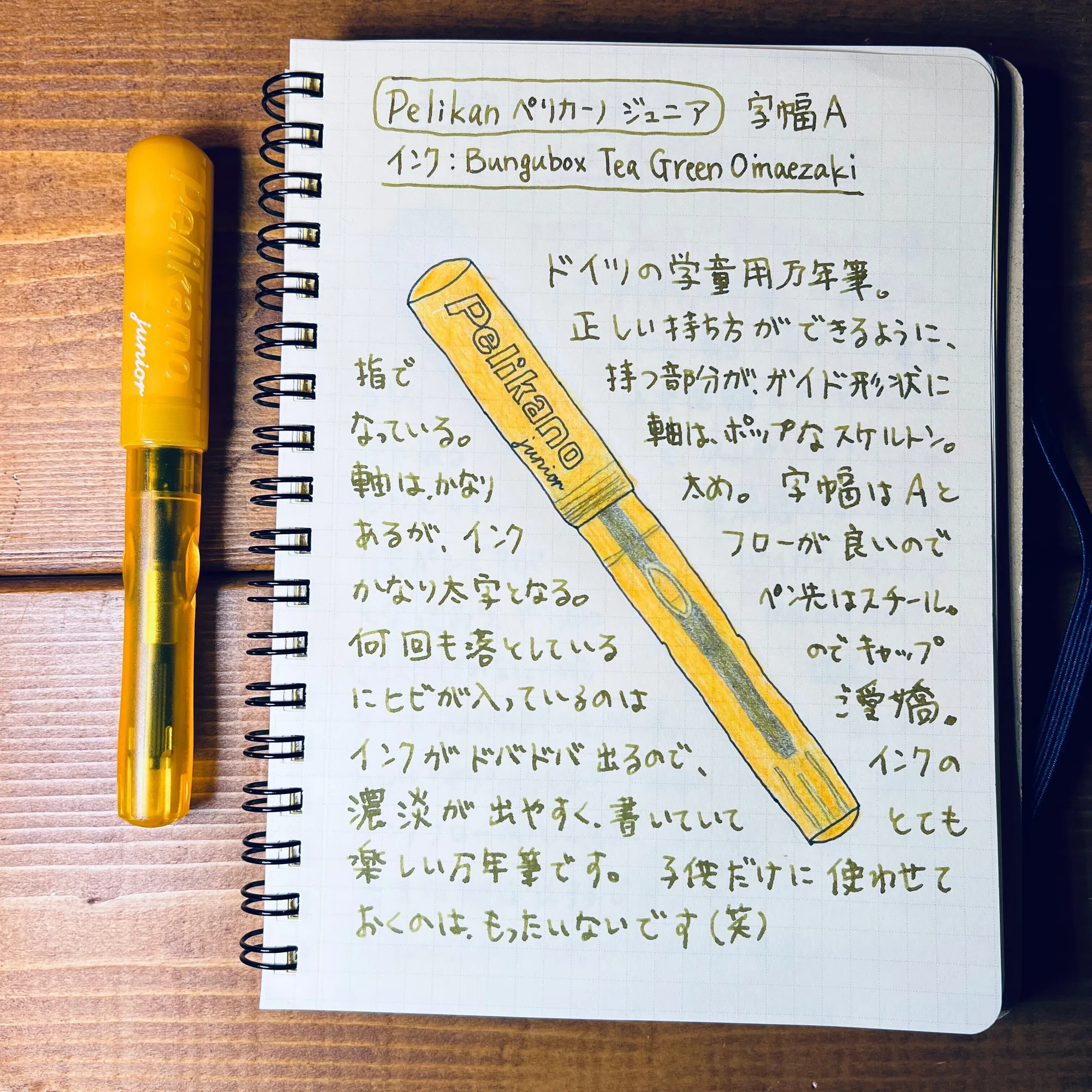 手持ちの万年筆を描いてみた（その1）｜多趣味おじさんのReal Life！