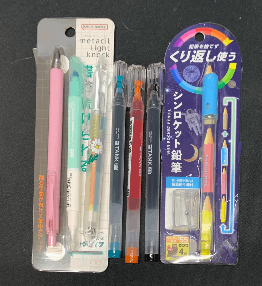 文房具を長く使う！TANK、シンロケット鉛筆、メタシルlight knock
