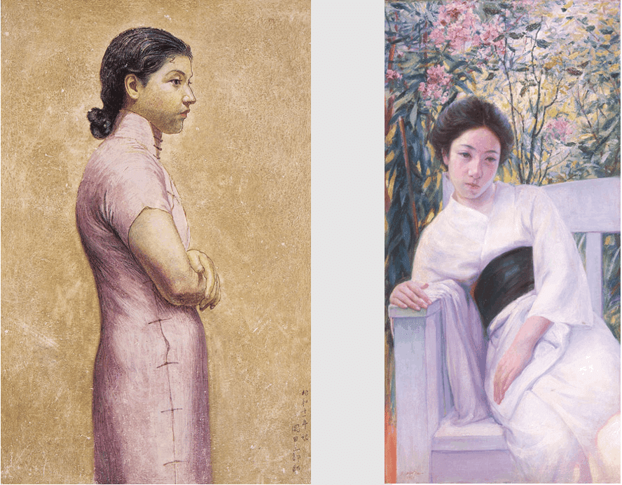 三重県立美術館 岡田三郎助 《婦人半身像下図》 1936年 解説