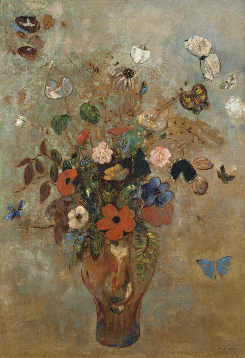 Still Life with FlowersDate: 1905 &amp;nbsp;Artist: Odilon Redon