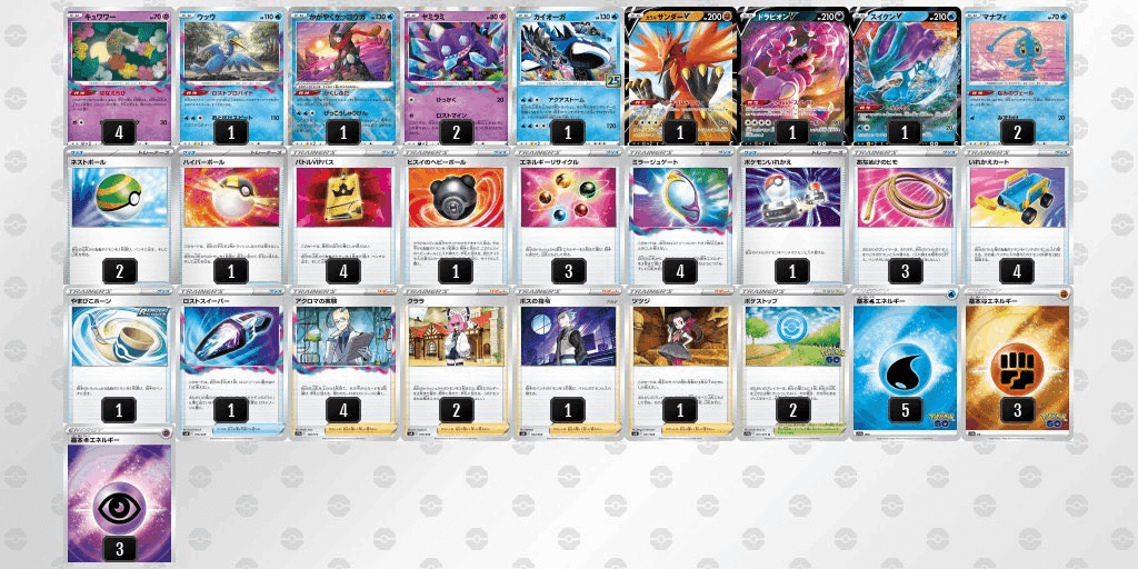 ポケモン - 本格構築 【ロストカイオーガ】 デッキ＆二重スリーブ ロストカイオーガが理論上最強という話｜どせい