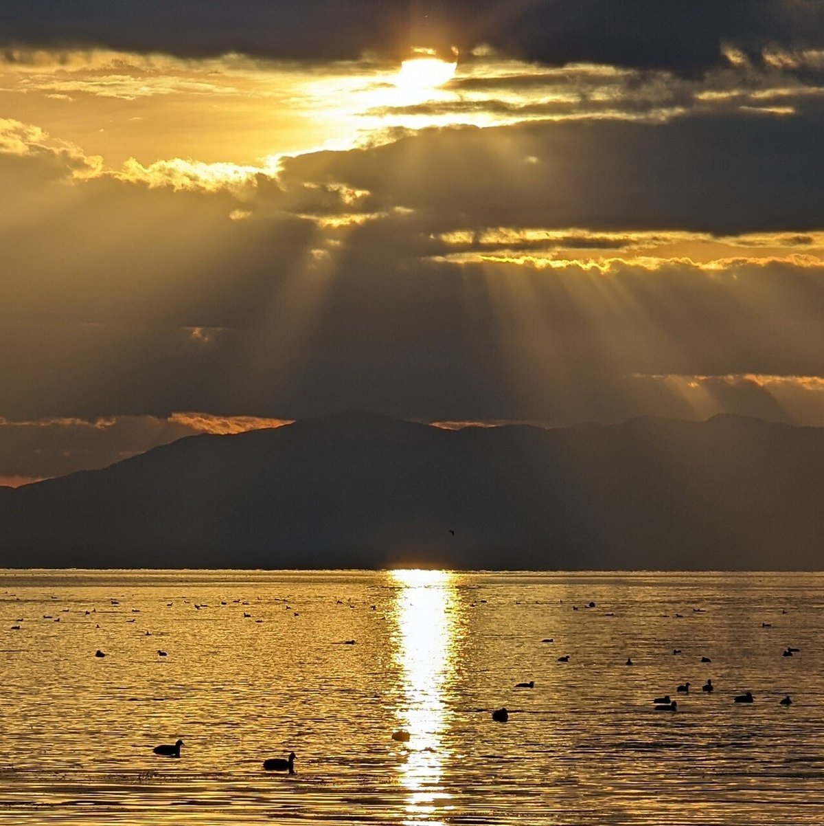 びわ湖で光芒を撮る 光芒はどんな時に見えるのかな？｜annon 