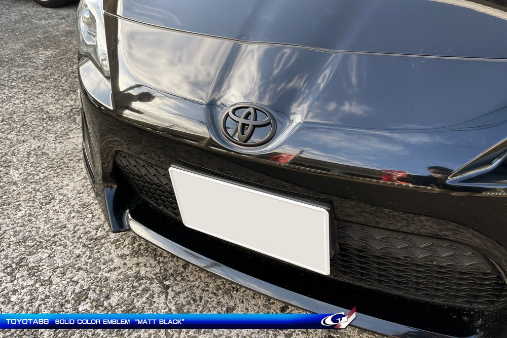 トヨタ 86  マットブラック エンブレム後期　前後2枚セット TOYOTA86用 エンブレム マットブラックエンブレム グラージオ