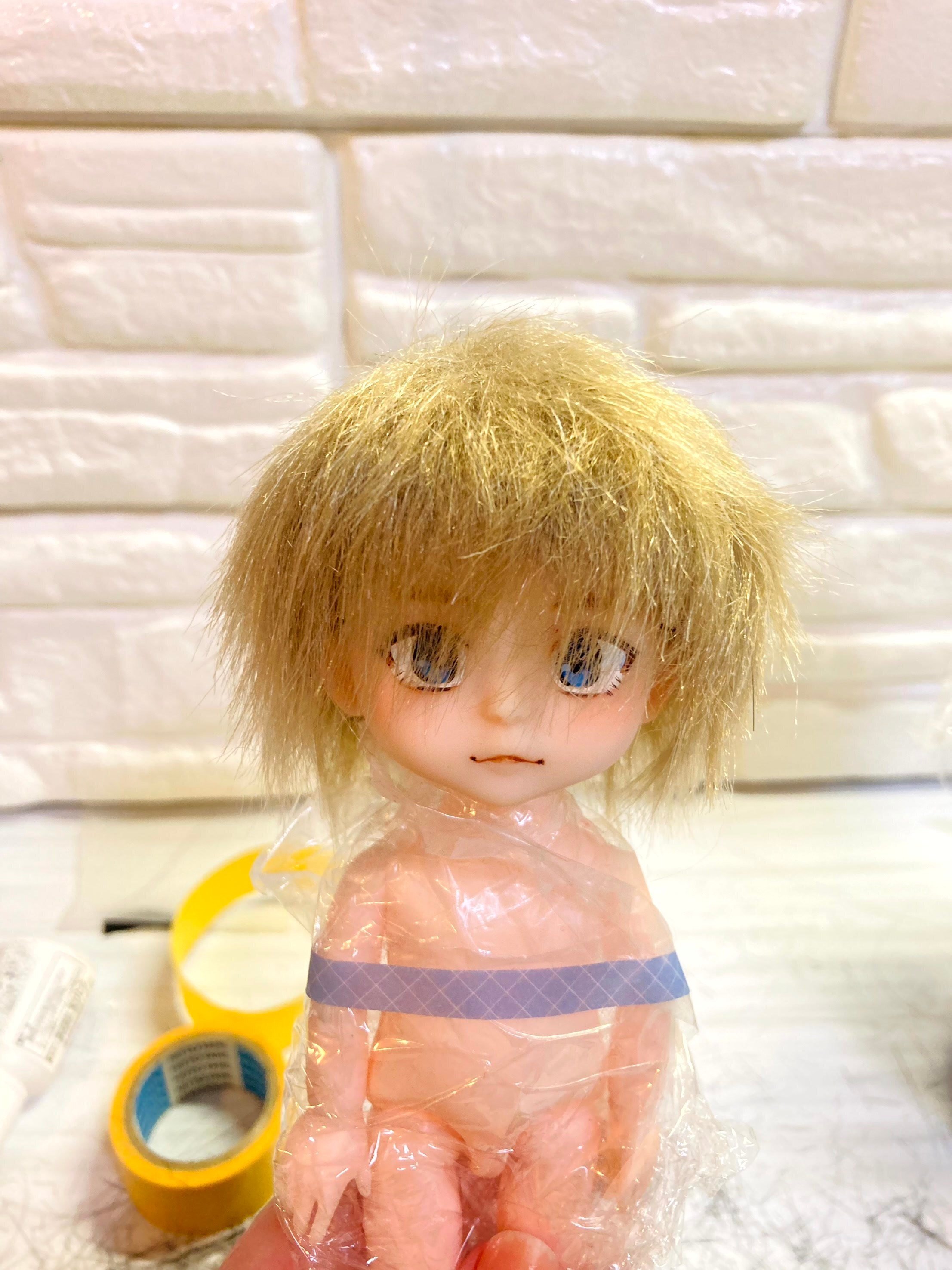 セリアドールカスタム④フェイクファーウィッグ（友弥くん完成