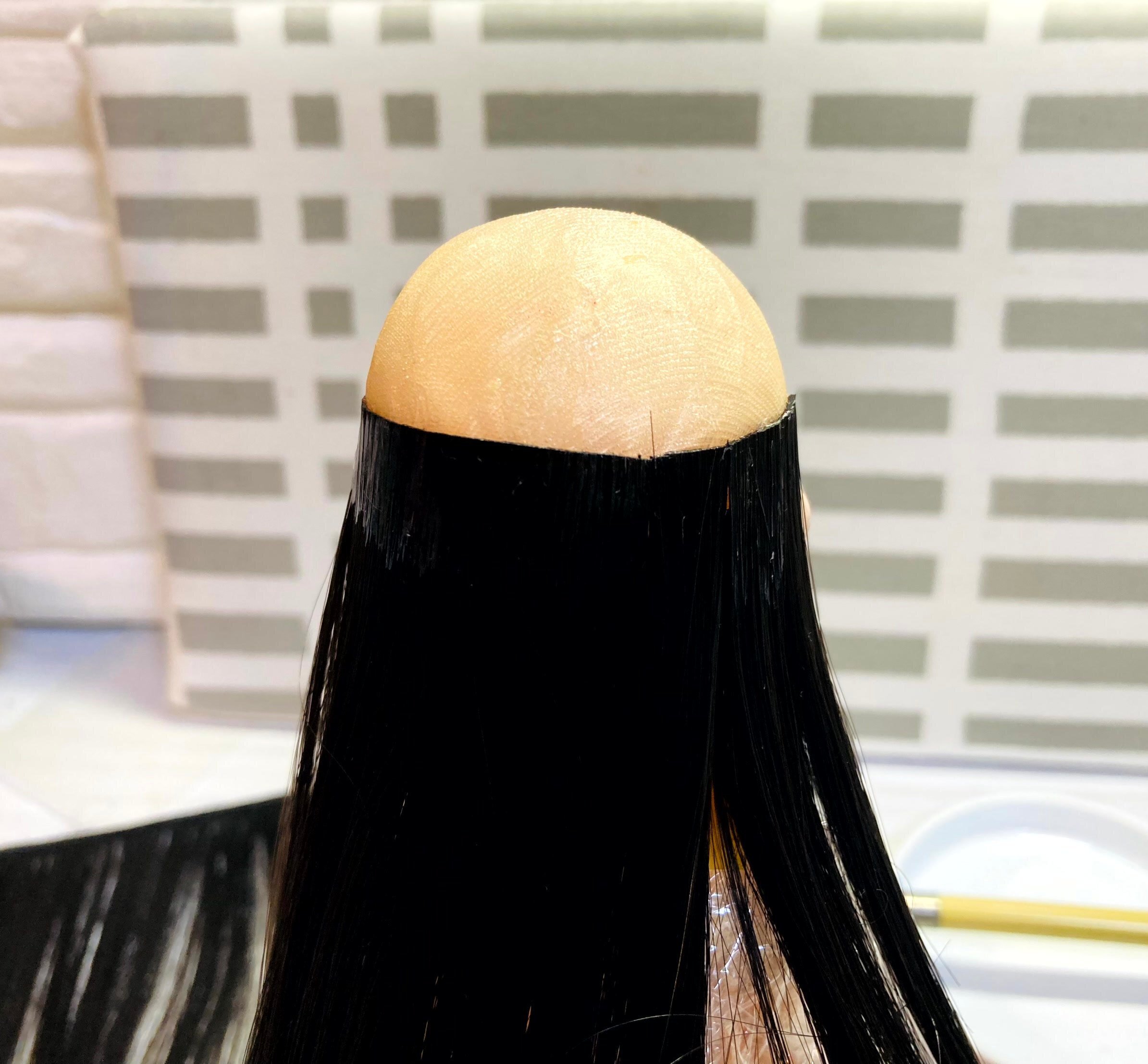 セリアドールカスタム⑤エクステで分け目ありウィッグ!(旭陽 セリアドールカスタム⑤エクステで分け目ありウィッグ!(旭陽