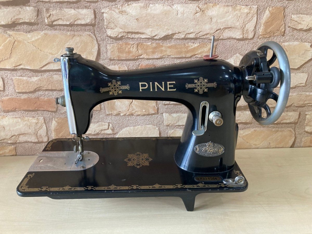 ◇皮もOK◇高級感溢れる アンティークミシン 男らし SS1001】整備済み  