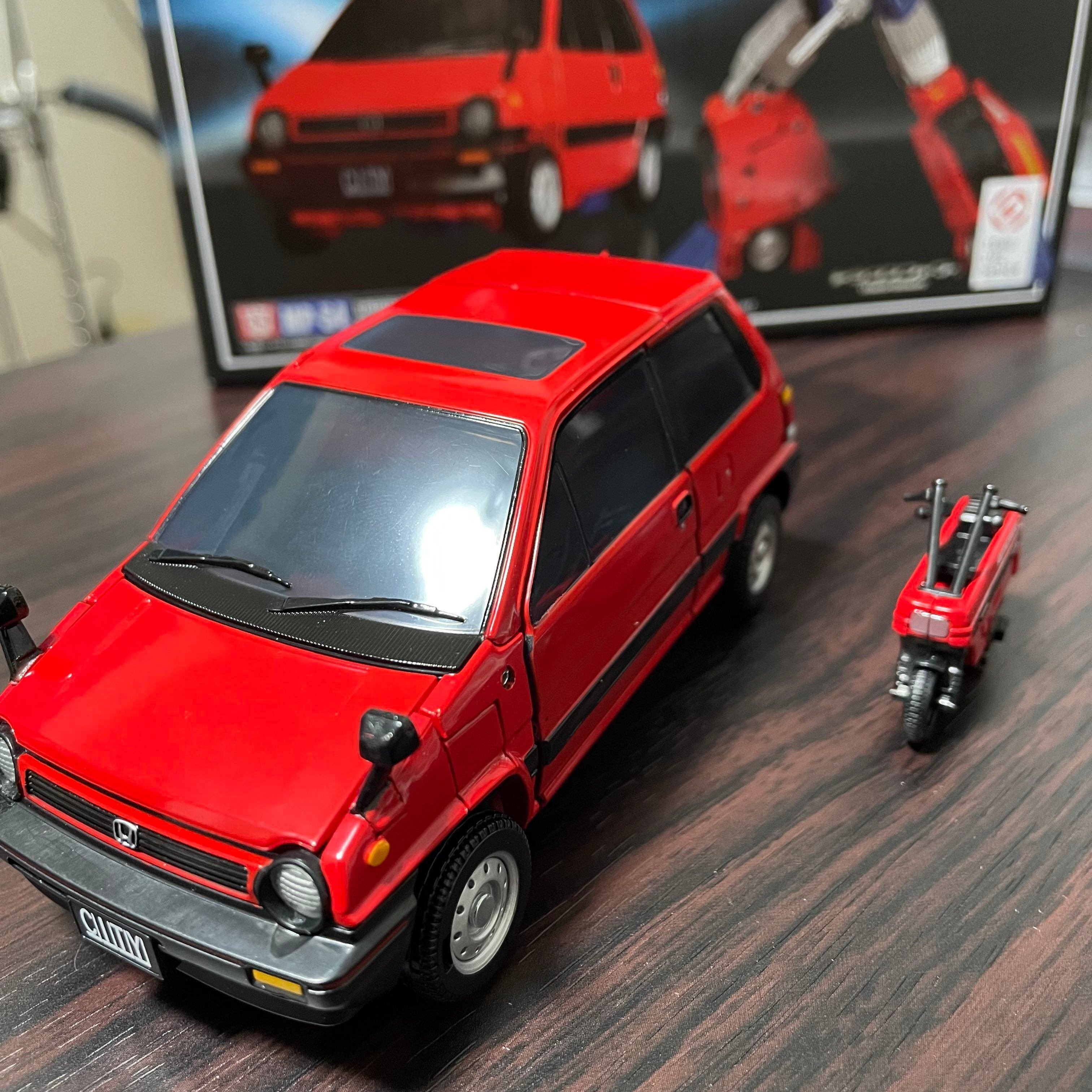 ダイアクロン　カーロボット　No.9 ホンダ・シティターボ　赤 ダイアクロン カーロボット No.9 ホンダ・シティターボ 赤