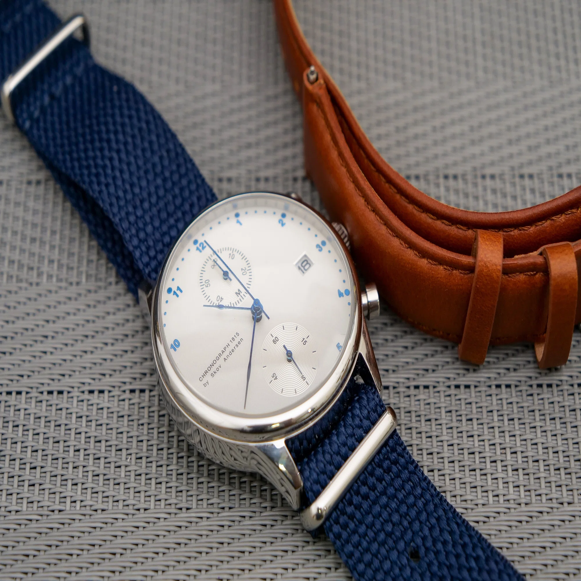 レビュー品】【腕時計】About Vintage 1815 Chronograph,Steel/White 