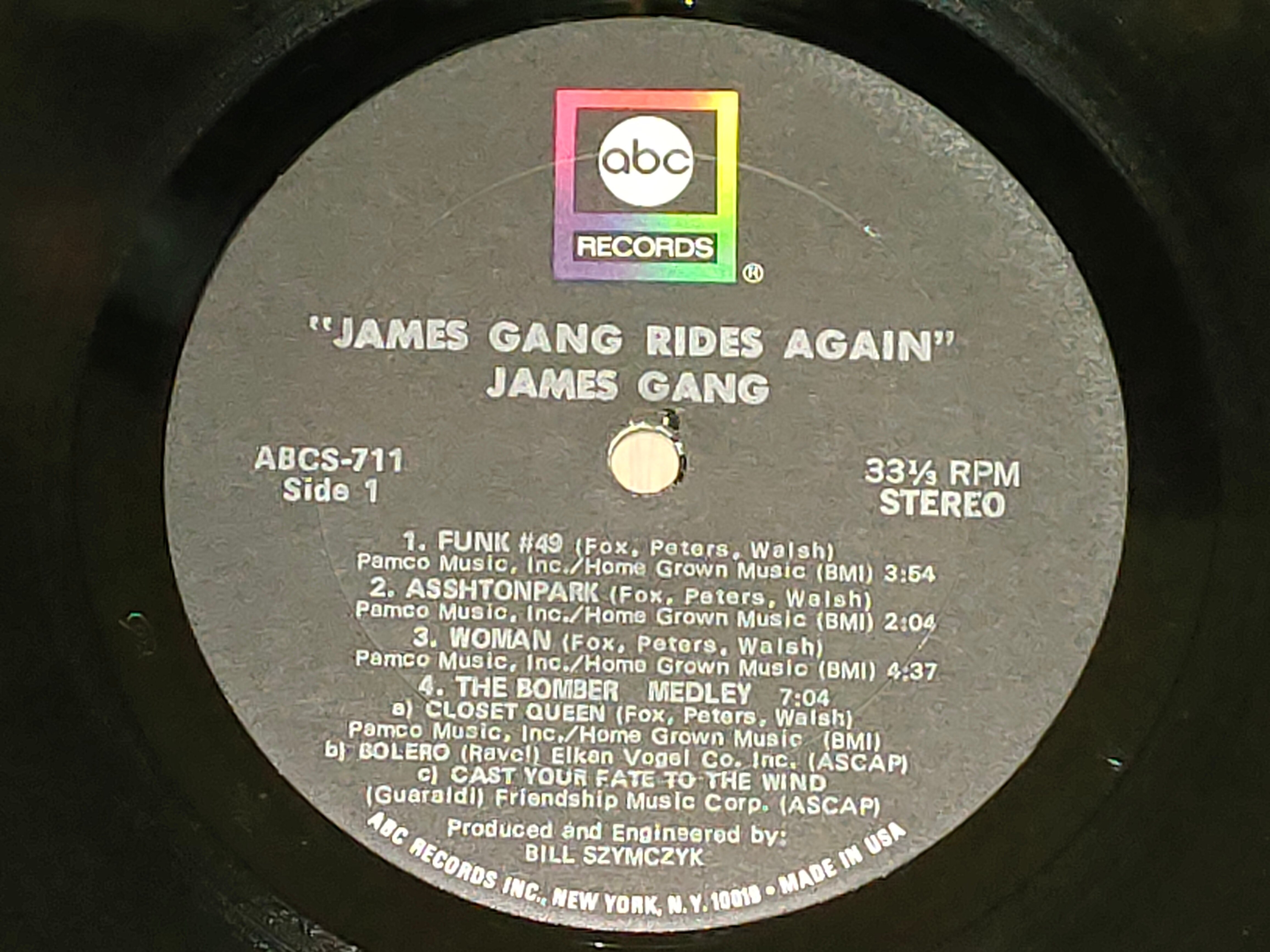 James Gang Rides Again】(1970) アナログ盤から見た 