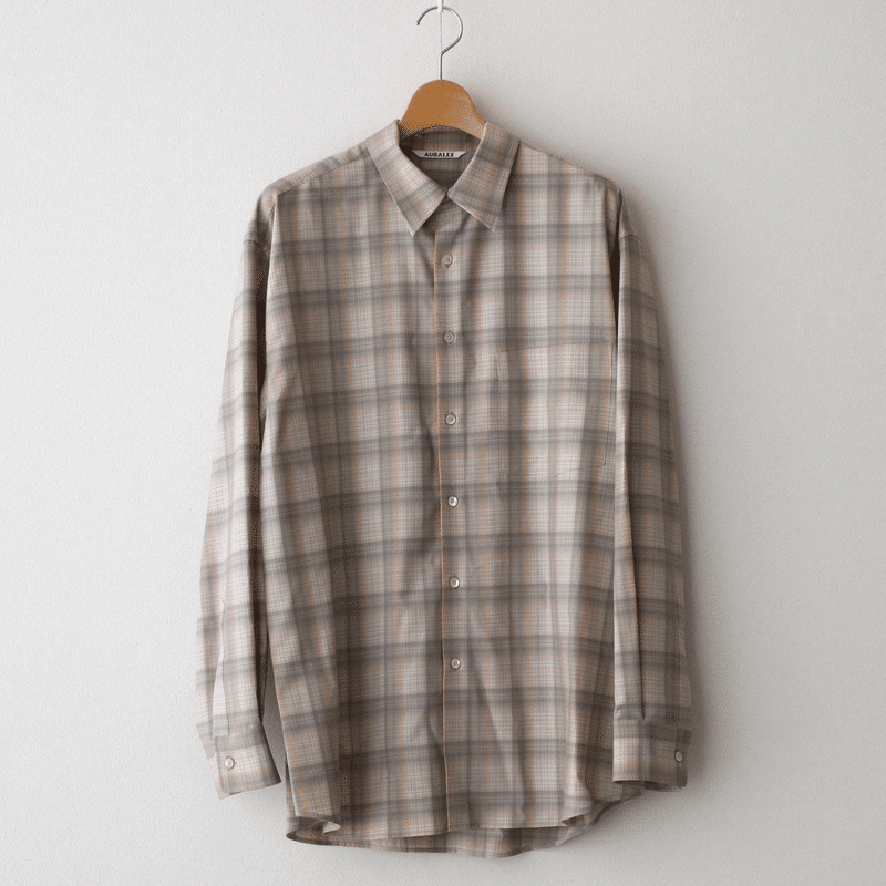 Super Light Wool Check Shirts