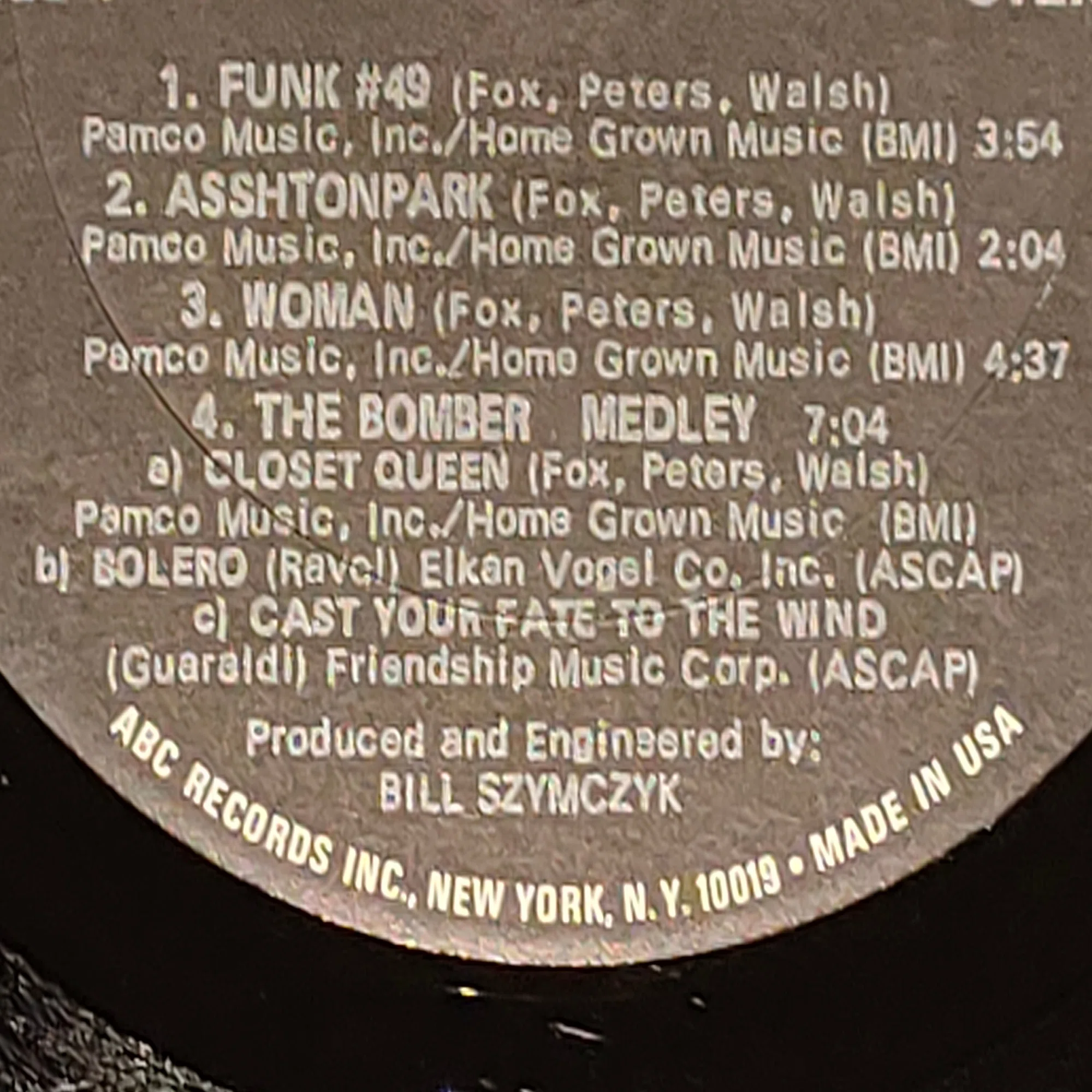James Gang Rides Again】(1970) アナログ盤から見た 