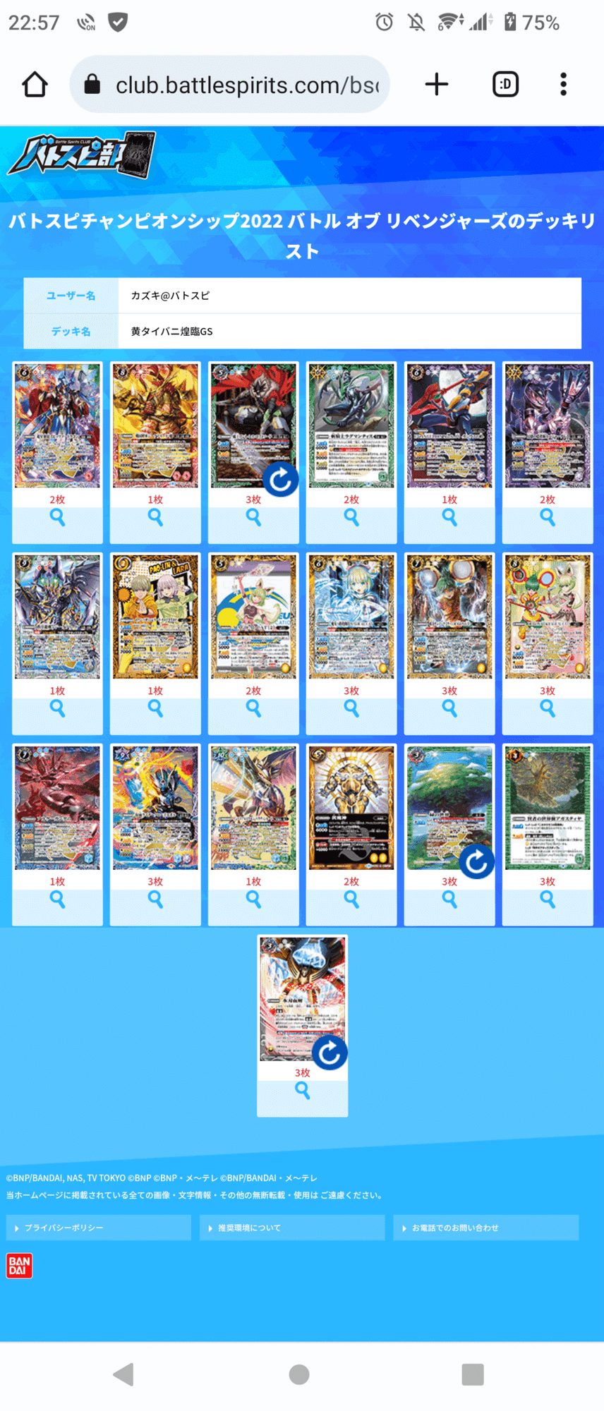 2022年春夏 バトスピ 黄タイバニGS デッキ | giulianacividanes.com.br
