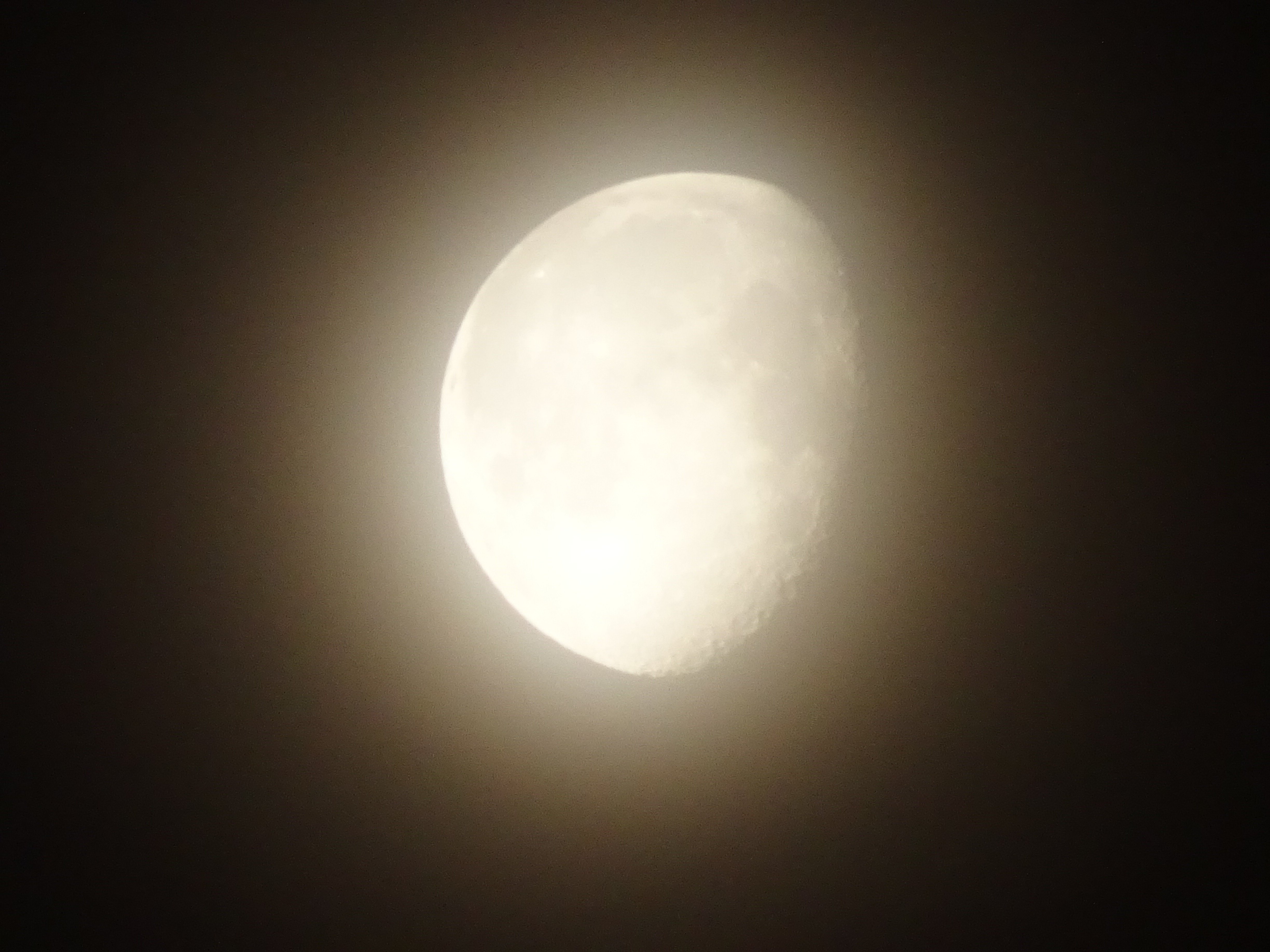 おぼろ月 春のボヤっとした「おぼろ月」、情緒があって昔から日本人には好まれて