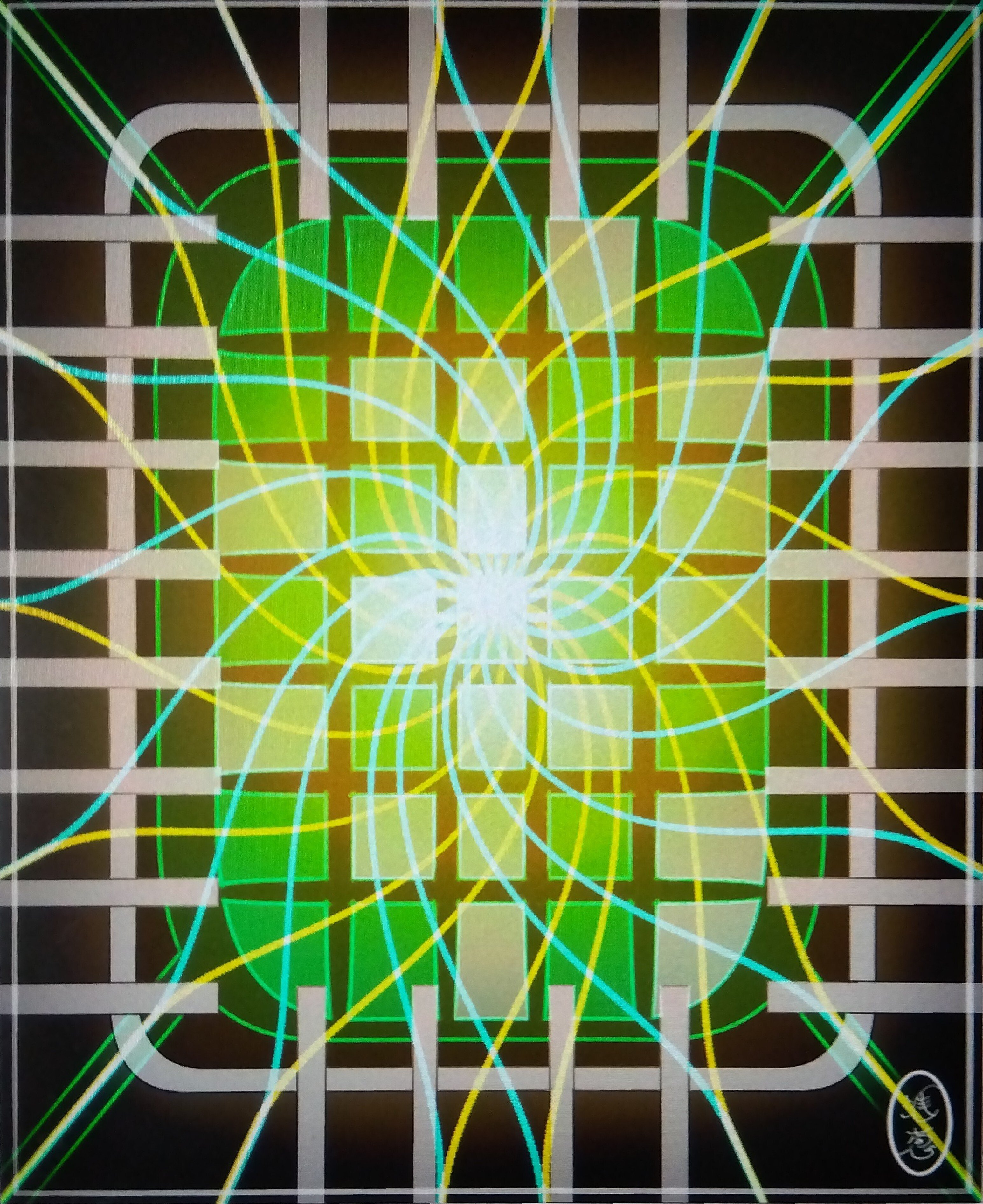 夢筆の抽象画 構図について｜東南浅葱@夢と絵と物語に関する記録