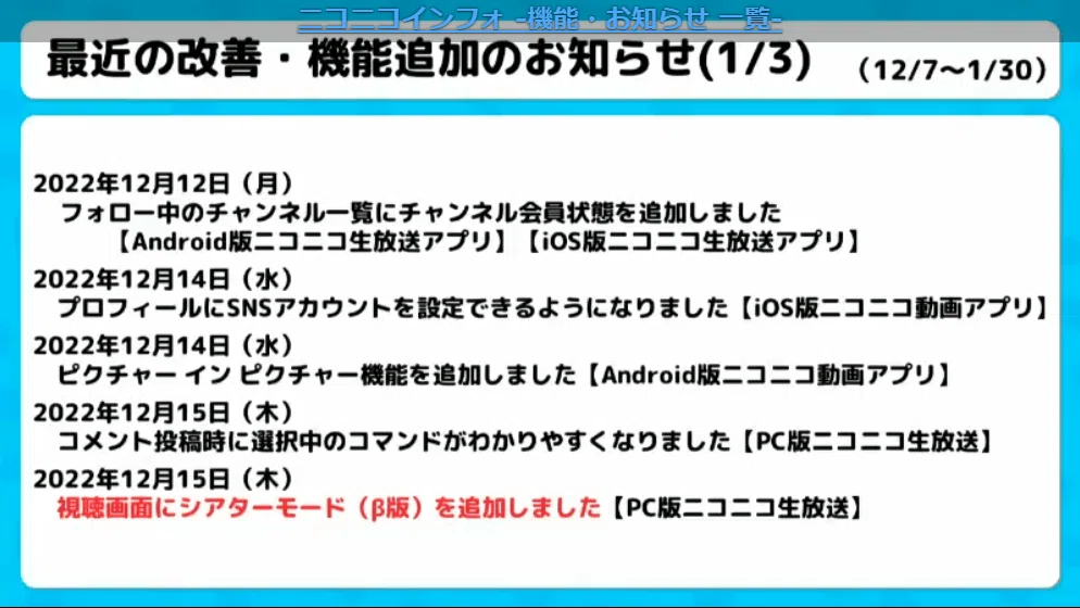 ニコニコ大百科のレス評価機能の説明ほか【月ニコ第4号NFFまとめ