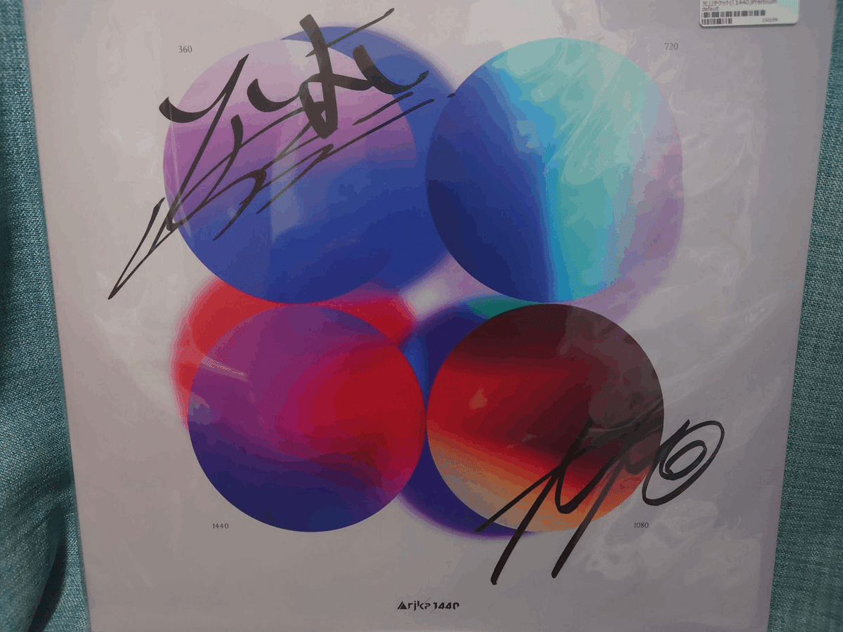Arika 1440 直筆サイン Premium packageレコード LP Arika 「1440」Premium Package 届いたので開けた。聴いた