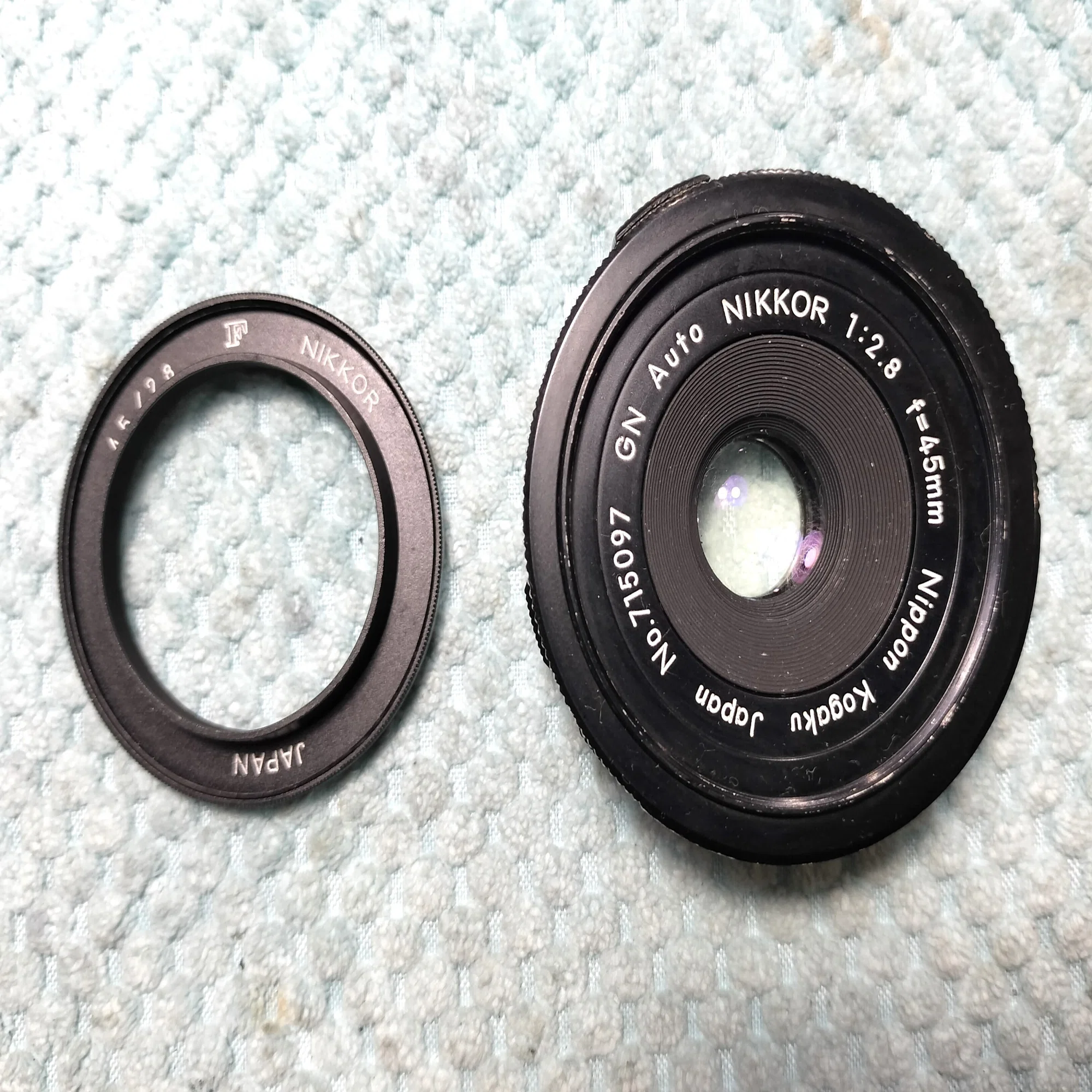 Nikon GN Nikkor 45mm F/2.8の分解｜フィルムカメラ修理のアクアカメラ