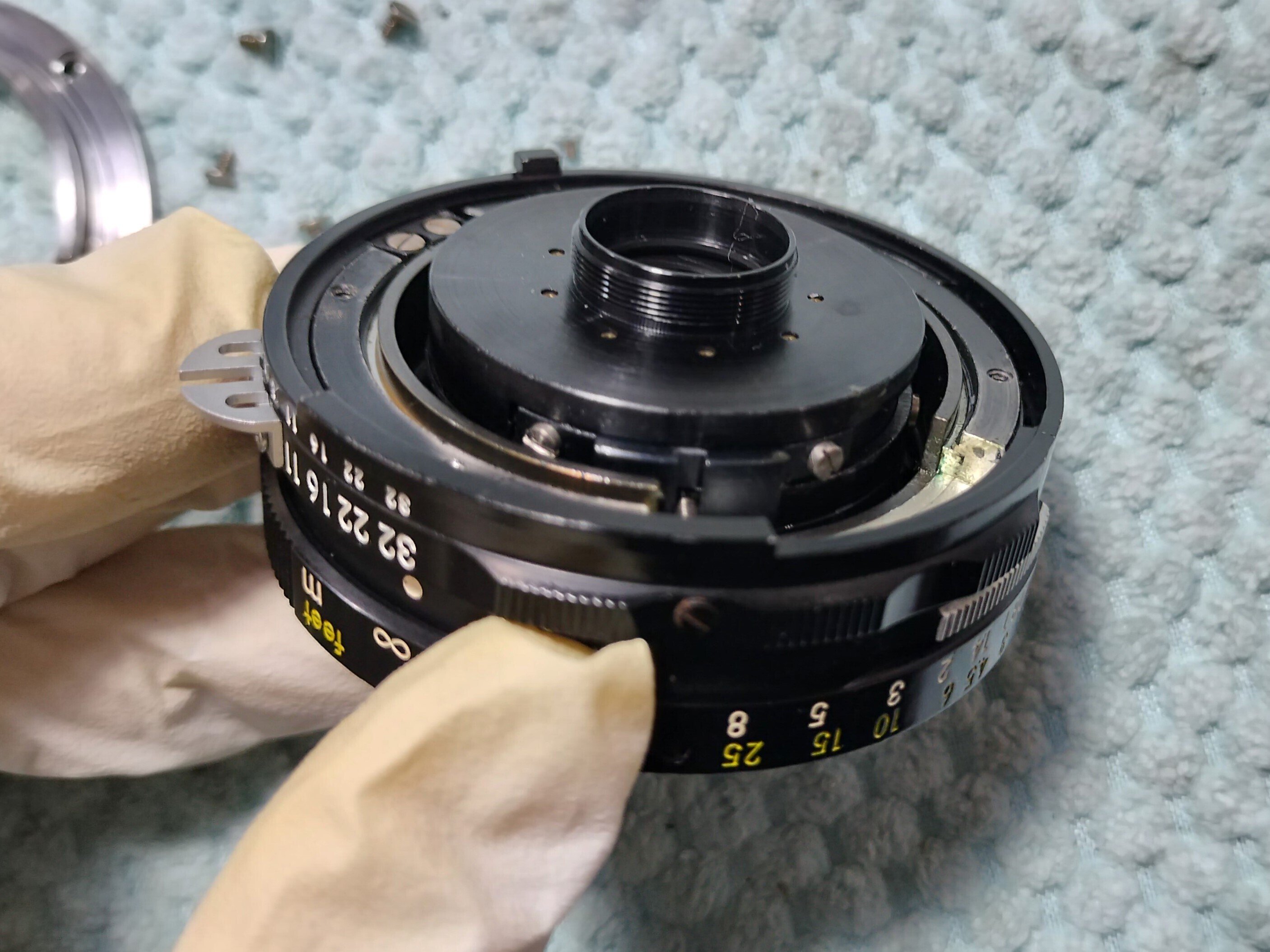 Nikon GN Nikkor 45mm F/2.8の分解|フィルムカメラ修理のアクア Nikon GN Nikkor 45mm F/2.8の分解|フィルムカメラ修理のアクア