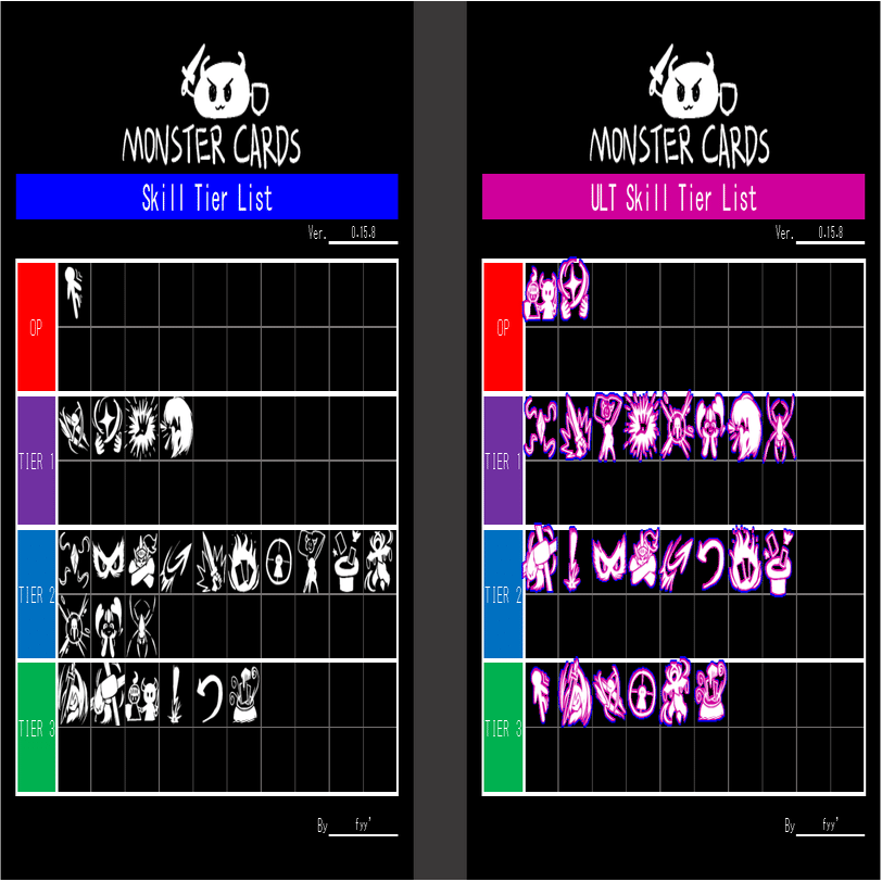 MonsterCards】 最強スキルはなんなんだい！ in Ver.0.15.8｜fyy'