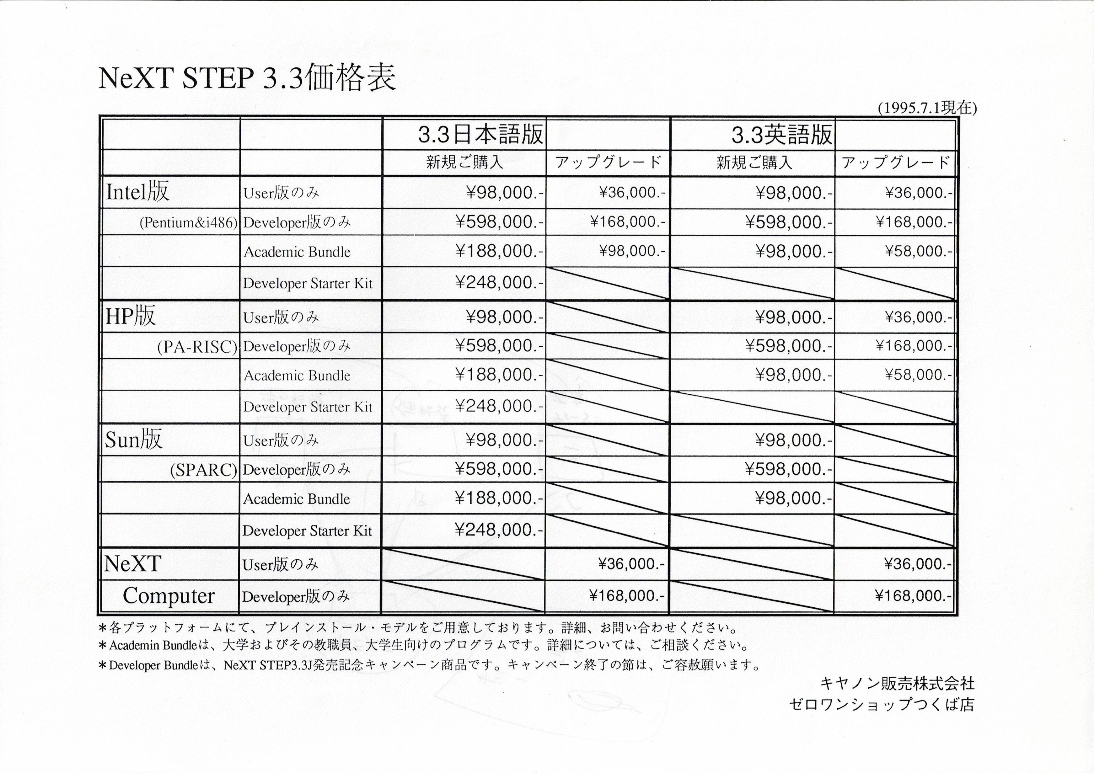 NEXTSTEPのパンフレット｜Uyeno