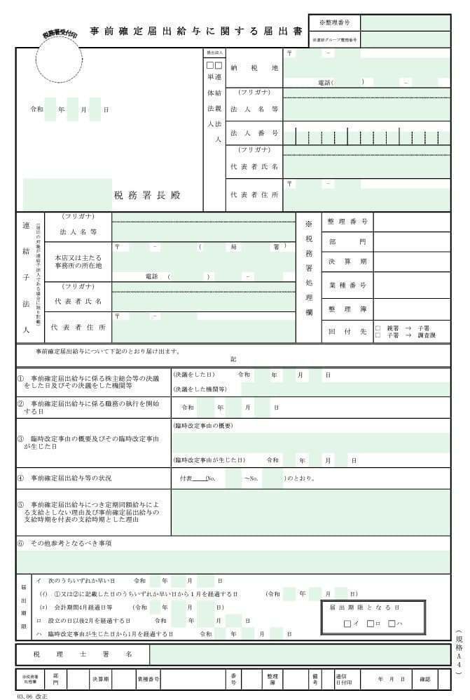 実務上の取扱いを解説 事前確定届出給与の活用と留意点 税理士が