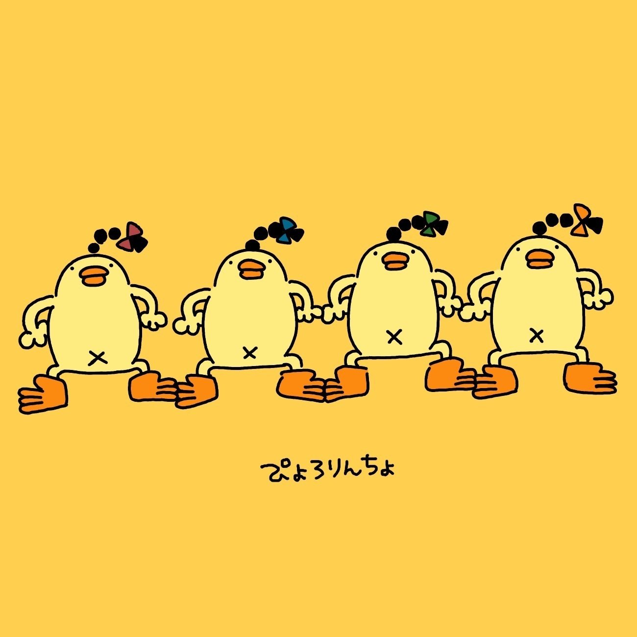 今日のひよこ人間ぴよ🐥（イラスト） and ねこさんのLINEスタンプ進捗