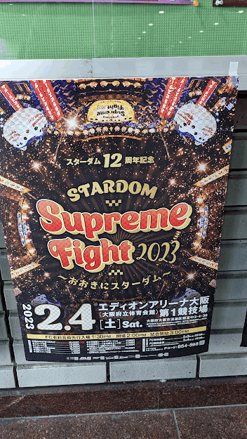 スターダム 2019年6月 興行ポスター スターダム12周年記念STARDOM Supreme Fight 2023〜おおきにスターダム