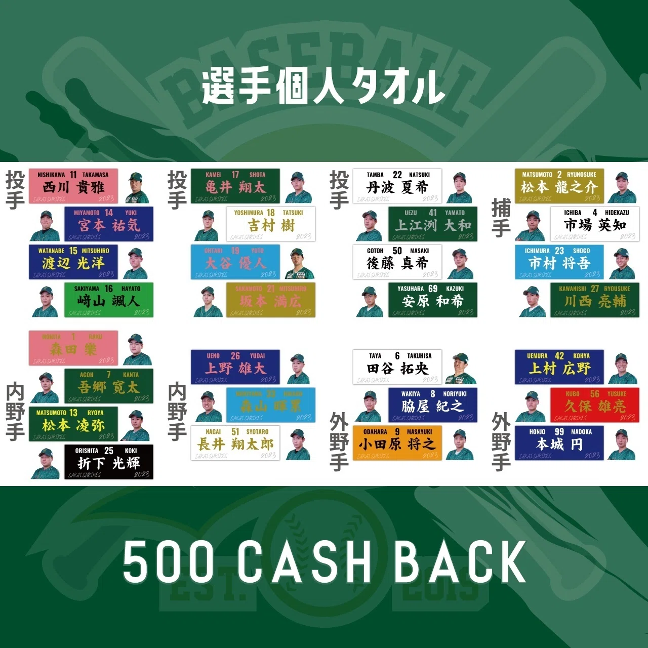 選手還元型】選手応援グッズ・Engateサービスのお知らせ｜【公式】堺
