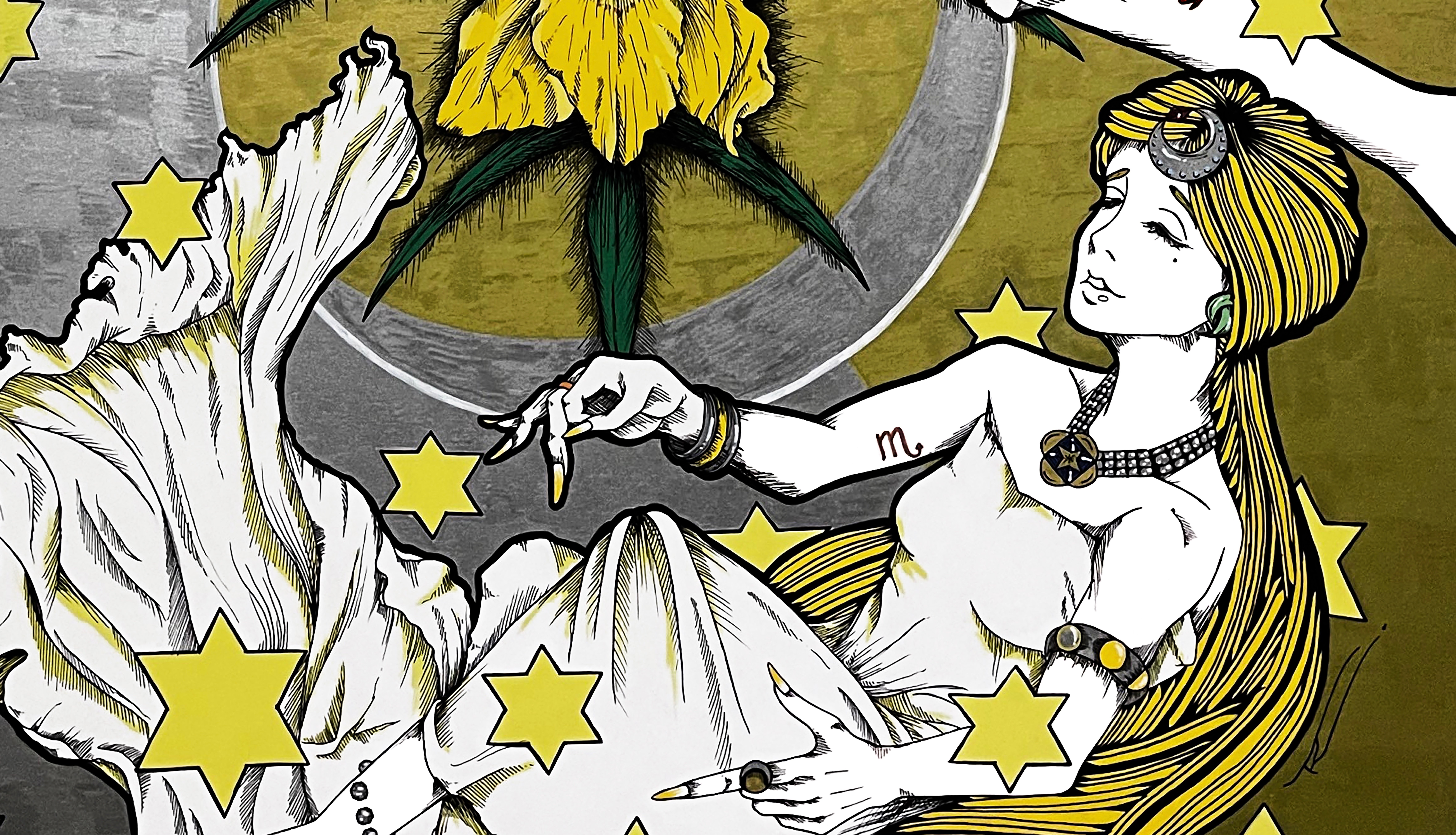 太陽神と月の女神】｜POSCA ARTIST⁂花と女神の画家 谷口公太