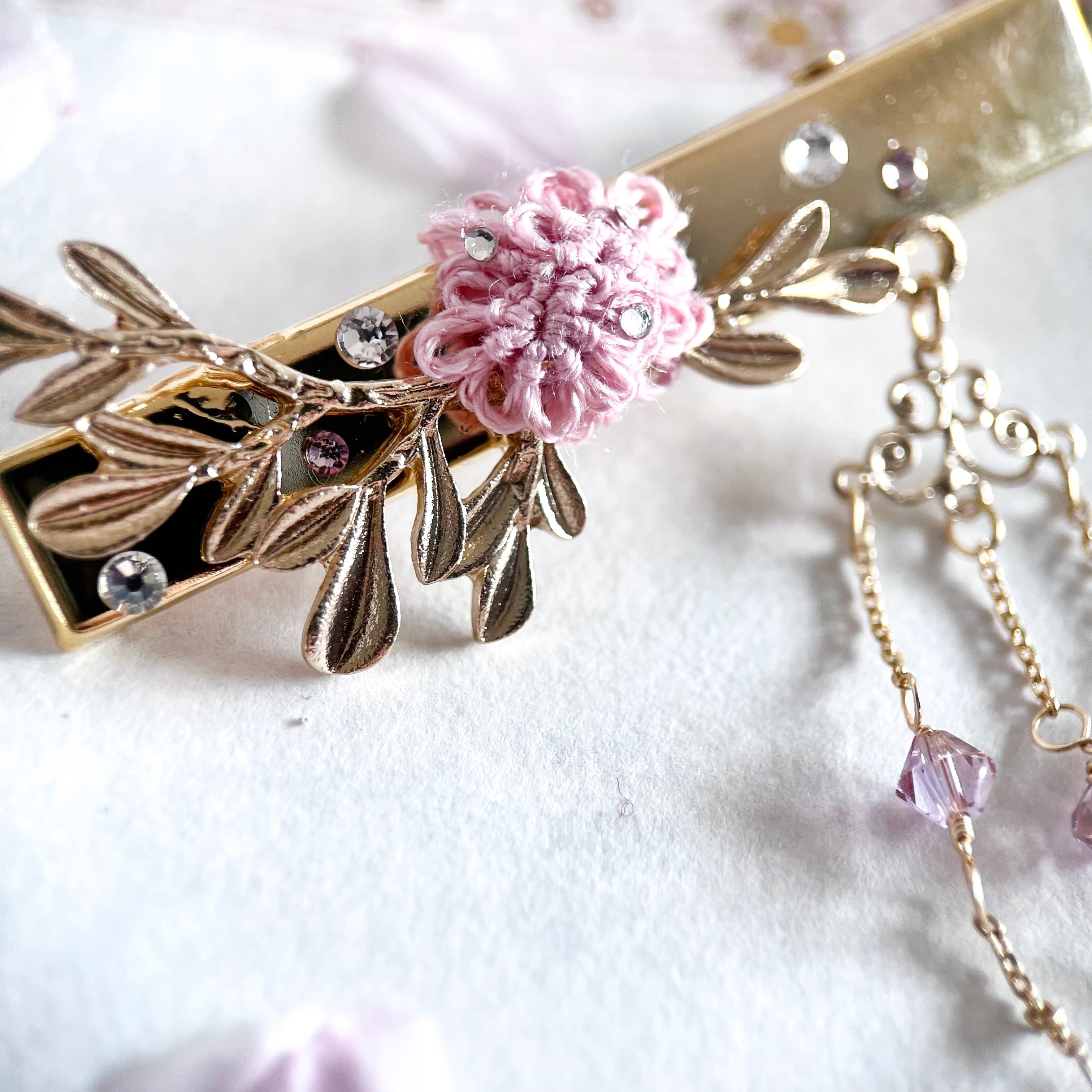 139 ブローチシリーズ 美しい色味の自転車 ハンドメイド ピアス 【公式