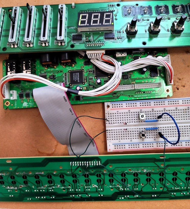 Roland EDIROL PCR-30の分解でキーマトリックスを学ぶ｜えぬでんき