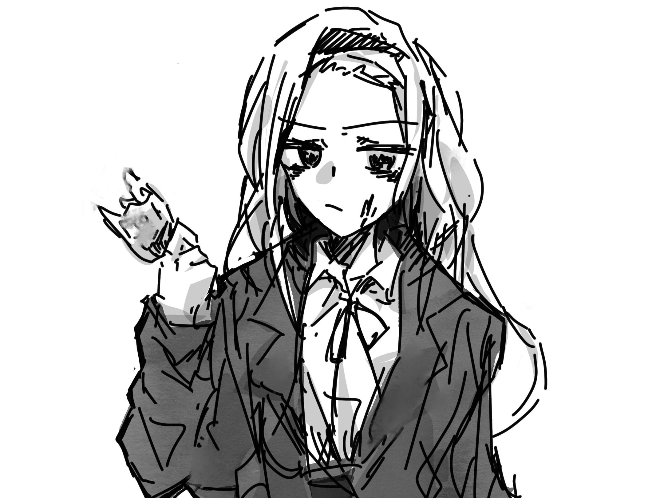 タコピーの原罪イラストまりなちゃん描いてみた！｜青葉aoba