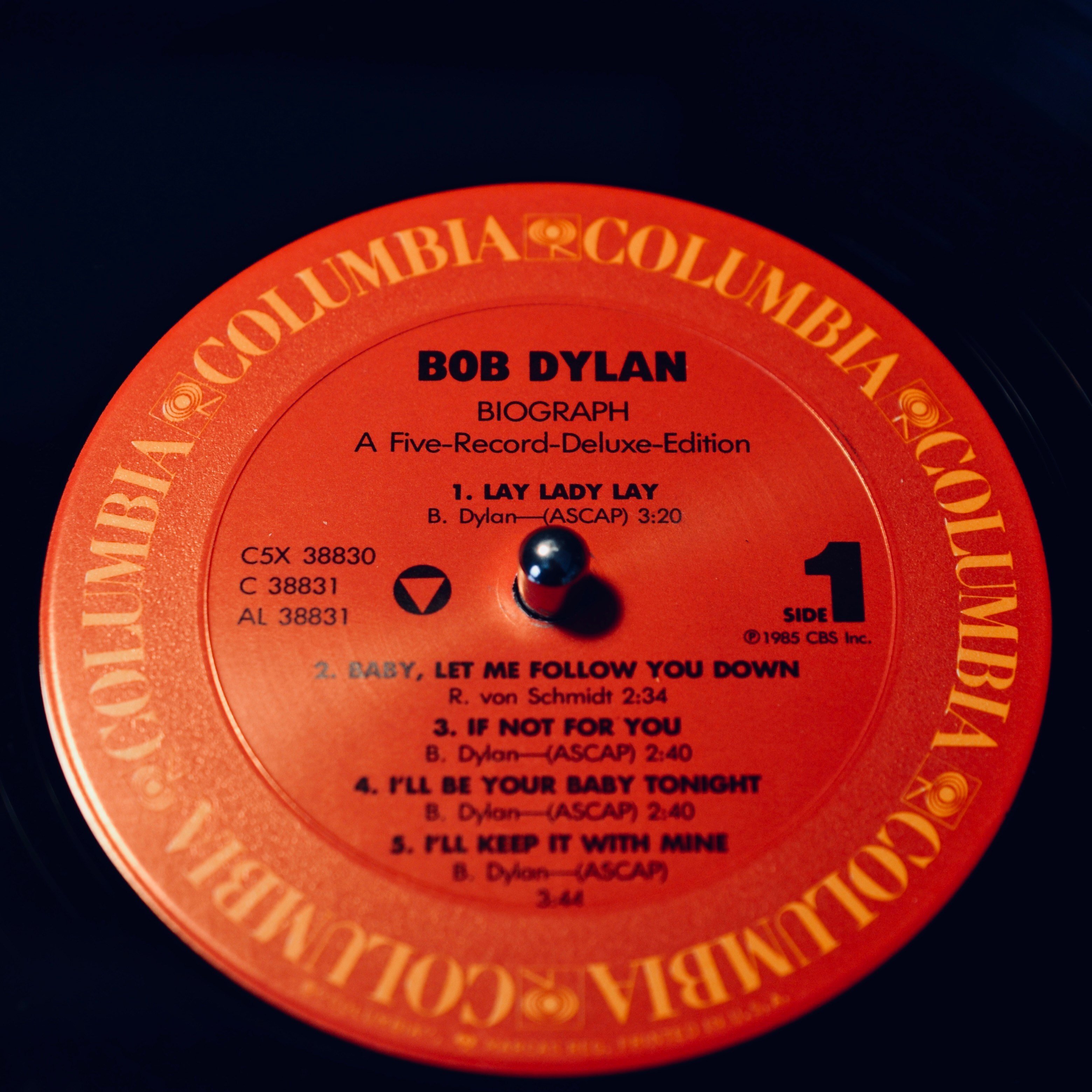 BOB DYRAN/BIO GRAPH 5枚組　見本盤 Bob Dylan Biograph 5 Record Album LP Set With Book 1985 CBS