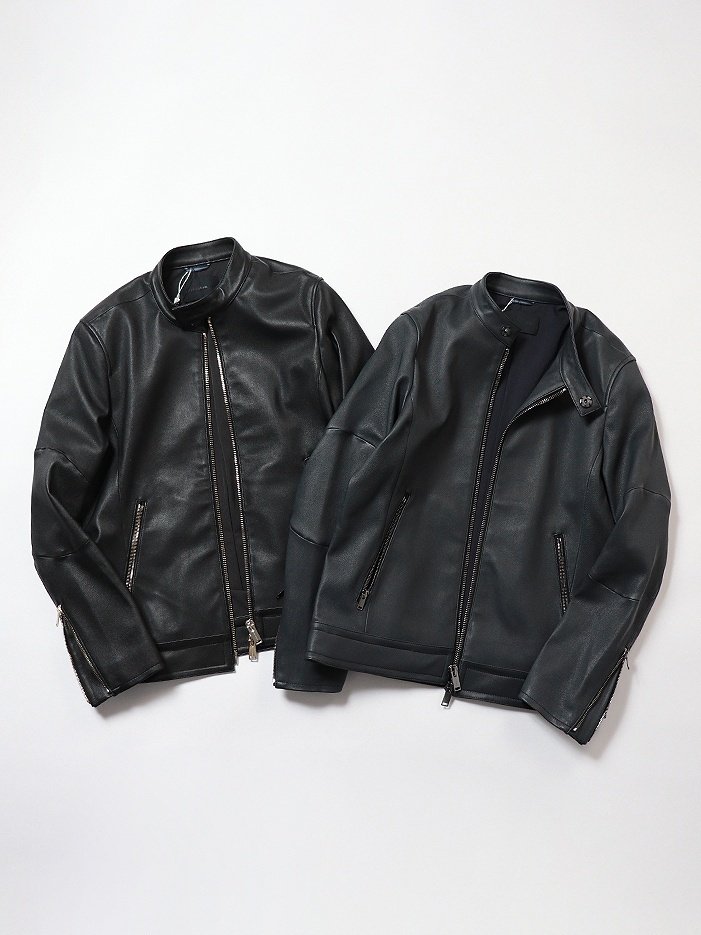 ジュンハシモト 別注 ナゴヤリミテッド ストレッチ シングル ライダース 4 ジュンハシモト 別注 ナゴヤリミテッド ストレッチ シングル